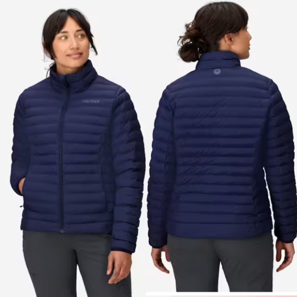 Marmot Womens Echo Featherless Jacket Arctic Navy Blue Puffer M12393 XS New